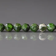 4mm Quartz With Chrome Diopside Beads Genuine Small Emerald Green Crystal Beads 15