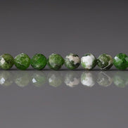 4mm Quartz With Chrome Diopside Beads Genuine Small Emerald Green Crystal Beads 15