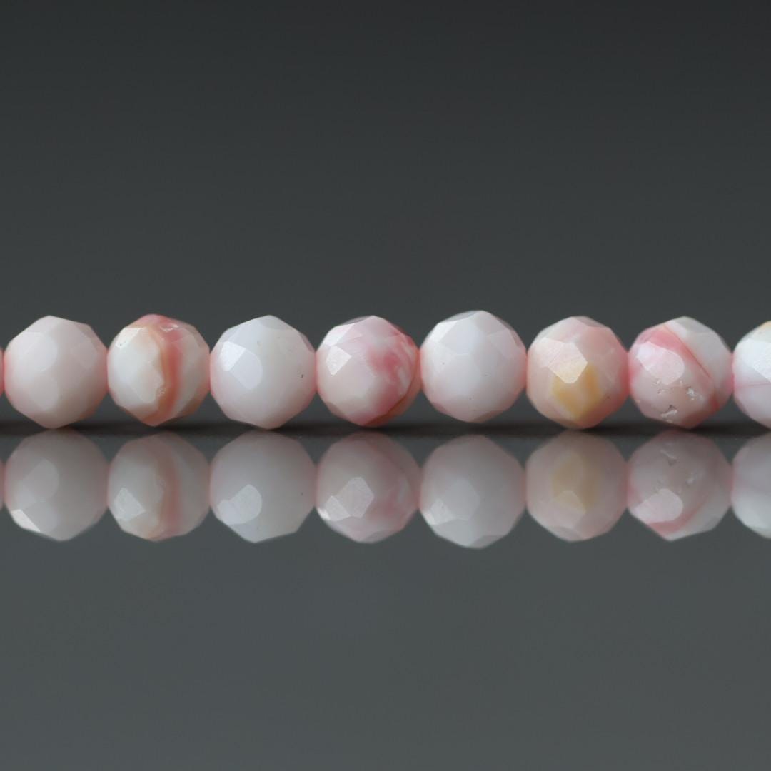 4mm Natural Queen Conch Beads Micro Faceted Genuine Shell Beads 15" Gemstone Jewelry Making Gift for crafter