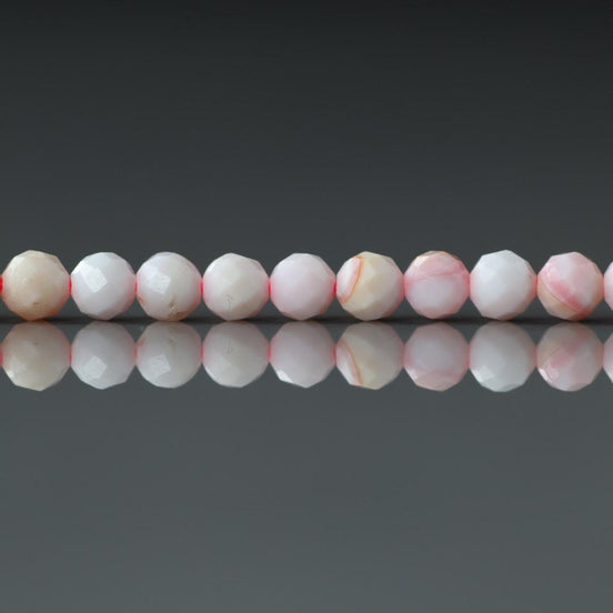 4mm Natural Queen Conch Beads Micro Faceted Genuine Shell Beads 15" Gemstone Jewelry Making Gift for crafter