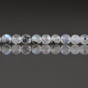 4mm Rainbow Moonstone Beads With Black Tourmaline 15
