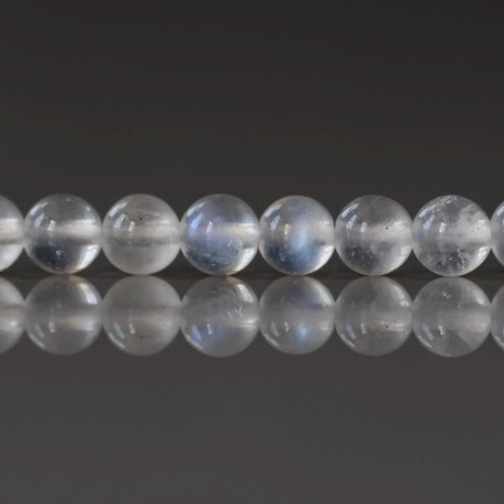 4mm Rainbow Moonstone Beads 15" Smooth Gemstone Beads Beading Crafter Gift June Birthstone DIY Jewelry