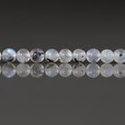 4mm Rainbow Moonstone Beads - Smooth Round Natural Gemstone 15" Strand