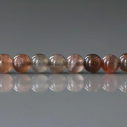 4mm Brown Sunstone Beads Smooth Black Sunstone Rare Beads 15