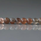4mm Rare Brown Sunstone Beads - Smooth Round Natural Gemstone 15" Strand