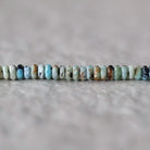 4mm Rare Hemimorphite Rondel Beads Faceted 7” Raw Genuine Gemstone Beads DIY Jewelry Making Supply