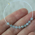 4mm Rare Montana Sapphire Beads Faceted Round 10pcs Raw Genuine Gemstone Beads Jewelry Making Supply September Birthstone