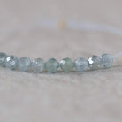 4mm Rare Montana Sapphire Beads Faceted Round 10pcs Raw Genuine Gemstone Beads Jewelry Making Supply September Birthstone