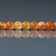4mm Orange Botswana Agate Beads Smooth Genuine Rare Agate Beads 15
