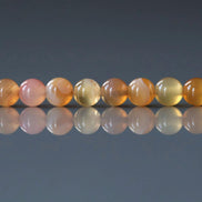 4mm Orange Botswana Agate Beads Smooth Genuine Rare Agate Beads 15