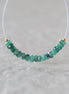 4mm Raw Emerald Beads Hand Faceted Rondelle Natural Green Gemstone for DIY Jewelry Making Earrings Supplies
