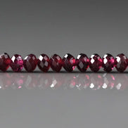 4mm AAA Rhodolite Garnet Beads Faceted Rondelle Beads 15