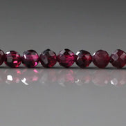 4mm Rhodolite Garnet Beads – Faceted Round Natural Gemstone 15
