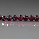 4mm Rhodolite Garnet Beads – Faceted Round Natural Gemstone 15" Strand