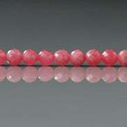 4mm AAA Rhodonite Beads Faceted 15