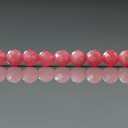 4mm Rhodonite Beads – Faceted Round Natural Gemstone 15