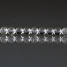 4mm Rock Quartz Beads - Smooth Round Natural Gemstone 15" Strand