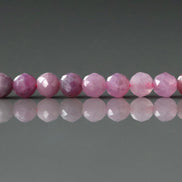 4mm Ruby Beads – Faceted Round Natural Gemstone 15