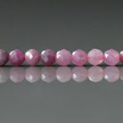 4mm Ruby Beads – Faceted Round Natural Gemstone 15" Strand