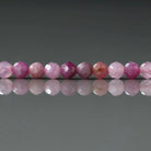 4mm Ruby Beads – Faceted Round Natural Gemstone 15" Strand