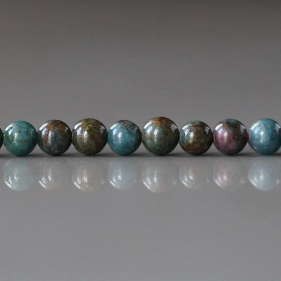 4mm Ruby in Kyanite Beads Smooth Beads 15" Colorful Gemstone Beads Beading Crafter Gift Seamless Ruby in Kyanite Beads