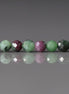 4mm Ruby Zoisite Beads – Faceted Round Natural Gemstone 15" Strand