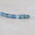 4mm Santa Maria Aquamarine Beads - Faceted Rondelle Natural Gemstone 15 Pcs