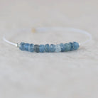 4mm Santa Maria Aquamarine Beads - Faceted Rondelle Natural Gemstone 15 Pcs