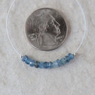 4mm Santa Maria Aquamarine Beads - Faceted Rondelle Natural Gemstone 15 Pcs
