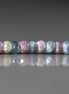 4mm Silverite Coated Multi Sapphire Beads – Faceted Rondelle Natural Gemstone - 20 pcs