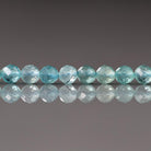 4mm Sky Blue Apatite Beads – Faceted Round Natural Gemstone 15" Strand