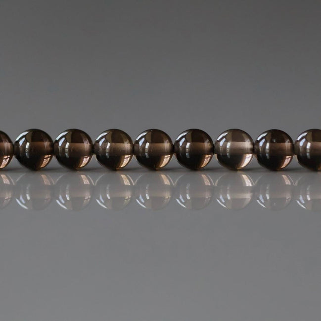 4mm AAA Smoky Quartz Beads Smooth Genuine Beads 15" Transparent Brown Gemstone Beads Beading Crafter Gift