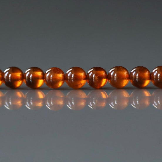 4mm AAA Spessartine Garnet Beads Smooth Beads 15" Natural Orange Spessartite Garnet Gemstone Beads Beading Crafter Gift
