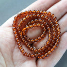 4mm Spessartine Garnet Beads - Smooth Round Natural Gemstone 15" Strand
