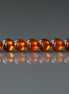 4mm Spessartine Garnet Beads - Smooth Round Natural Gemstone 15" Strand