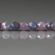 4mm AAA Ruby Sapphire Faceted Beads Sri Lanka Sapphire Genuine Small Beads 12 PCs Gemstone Beads for Jewelry Making September Birthstone