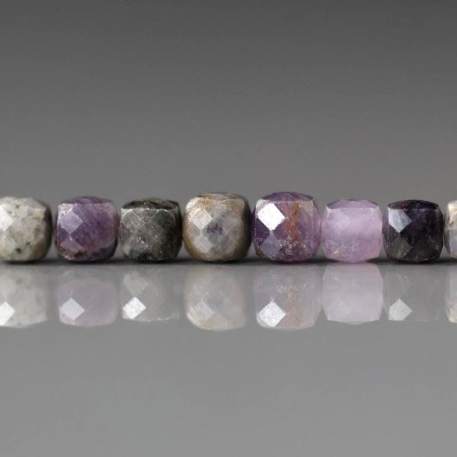 4mm AAA Sugilite Cube Beads Faceted Genuine Beads 10 Pcs Purple Gemstone Beads Beading Crafter Gift Seed beads rare Crystal healing beads