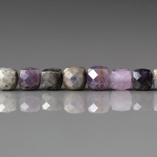 4mm AAA Sugilite Cube Beads Faceted Genuine Beads 10 Pcs Purple Gemstone Beads Beading Crafter Gift Seed beads rare Crystal healing beads