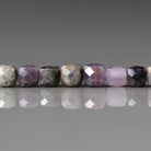 4mm Sugilite Beads – Faceted Cube Natural Gemstone - 10pcs