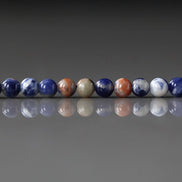 4mm Sunset Sodalite Beads ‚Äì Smooth Round Natural Gemstone 15