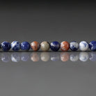 4mm Sunset Sodalite Beads ‚Äì Smooth Round Natural Gemstone 15" Strand