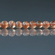 4mm Natural AAA Sunstone Smooth Beads 15