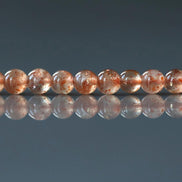 4mm Sunstone Beads - Smooth Round Natural Gemstone 15