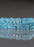 4mm Swiss Blue Topaz Rondelle Beads – Faceted Rondelle Natural Gemstone 6" Strand