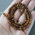 4mm Tiger's Eye Beads - Smooth Round Natural Gemstone 15" Strand