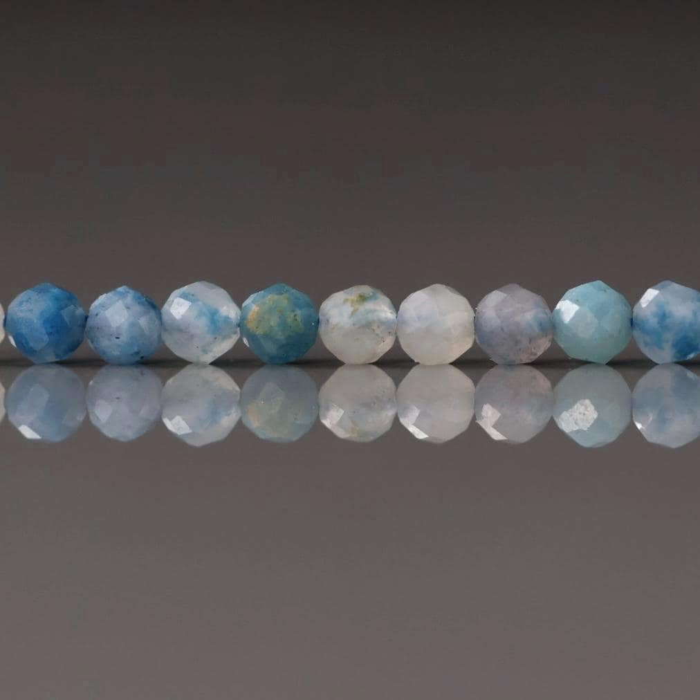 4mm AAA Trolleite Beads Faceted 15" Rare Gemstone Beads Beading Crafter Gift DIY Jewelry making Lazulite Scorzalite Quartz Mix