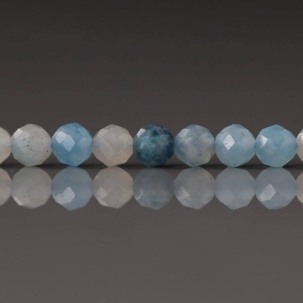 4mm Trolleite Beads ‚Äì Faceted Round Natural Gemstone 15" Strand