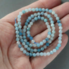 4mm Trolleite Beads ‚Äì Faceted Round Natural Gemstone 15" Strand