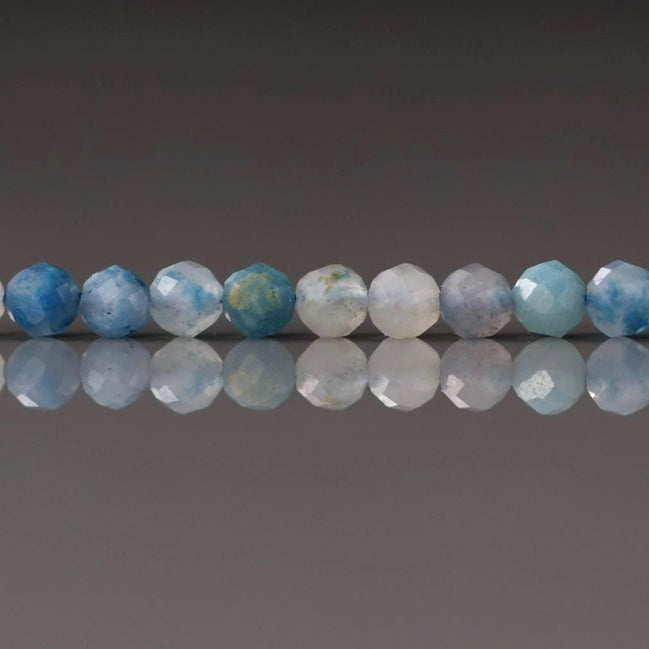 4mm Trolleite Beads ‚Äì Faceted Round Natural Gemstone 15" Strand
