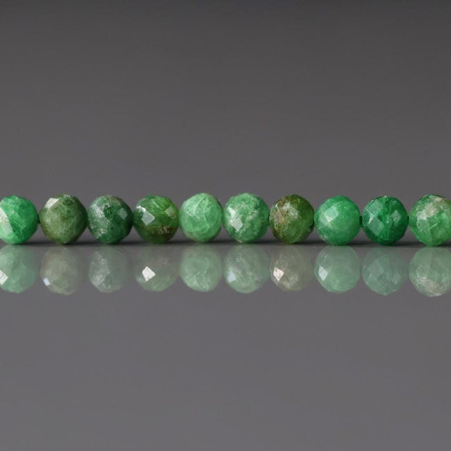 4mm Tsavorite Garnet Beads Faceted Beads 15" Natural Raw Tsavorite Garnet Gemstone Beads Beading Crafter Gift January Birthstone